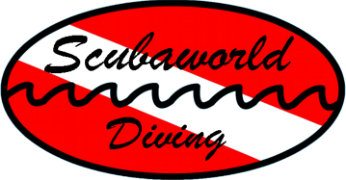 logo scubaworld diving 3b