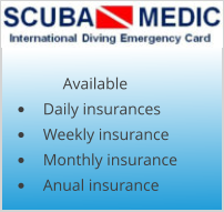 Available •	Daily insurances •	Weekly insurance •	Monthly insurance •	Anual insurance