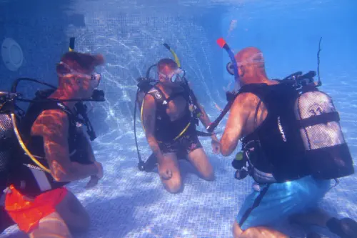 try dive session in pool